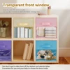 6Pcs Non-Woven Fabric Storage Box Foldable Fabric Cube Storage Bins Large Capacity Closet Clothes Shoes Storage Containers 4