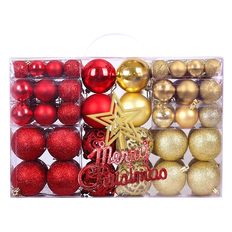 Christmas Tree Decorations 100 Plus Tree Top Star Letter Card Hollow Plastic Ball Christmas Ball Pendant for Wedding Chrismas