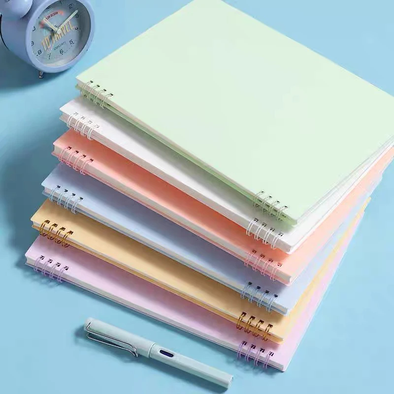 A5 Morandi Spiral Notebook coil Notepad Daily Weekly Agenda Planner Notebooks Stationery Office School Supplies