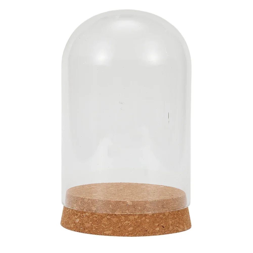 Flower Glass Cover With Wooden Base Dome Cover For Succulent Plants Home Decor DIY Dustproof Case Display Stand Dust Cover 6