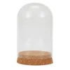 Flower Glass Cover With Wooden Base Dome Cover For Succulent Plants Home Decor DIY Dustproof Case Display Stand Dust Cover 6