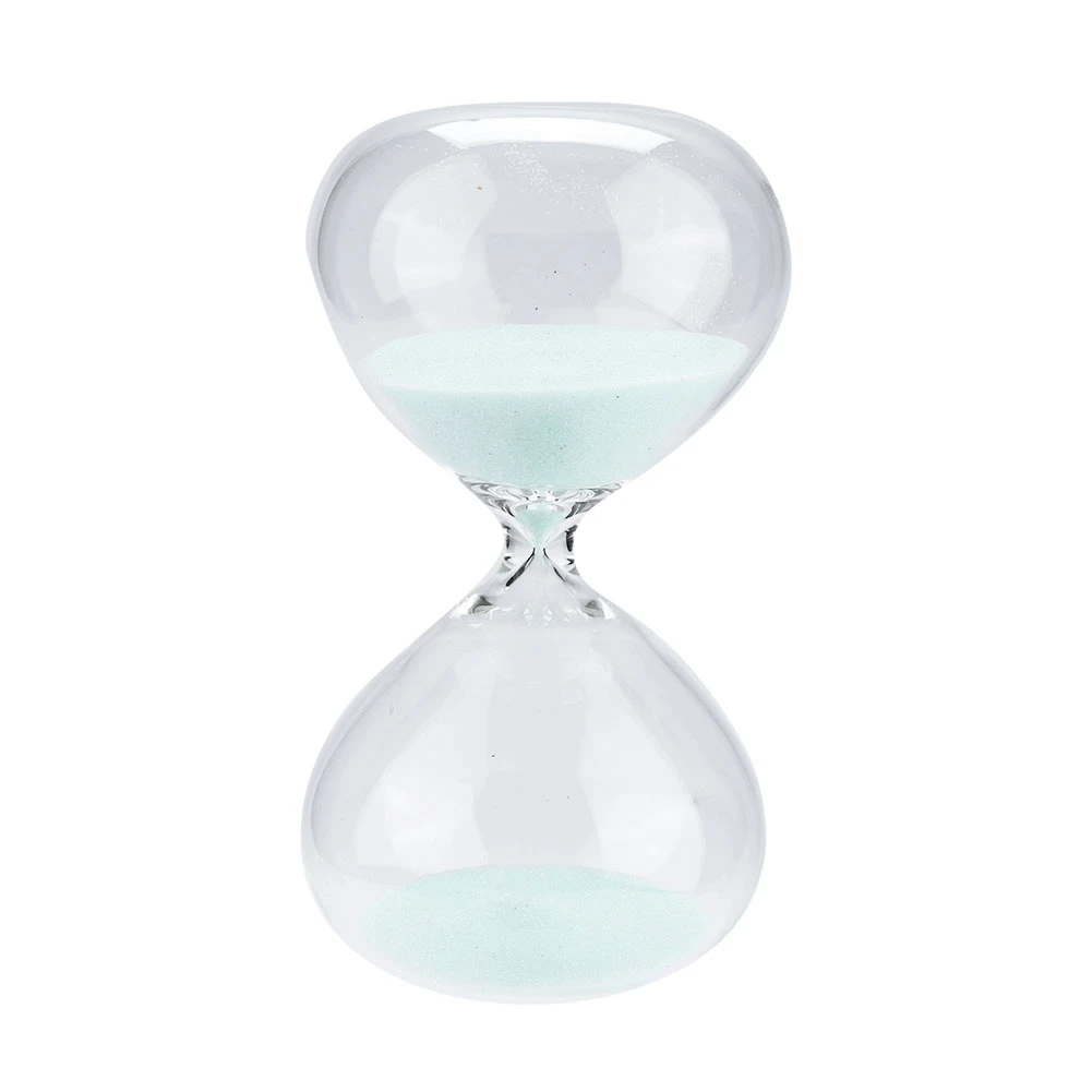 15 Minutes Cylinder Shaped Hourglass Sand Timer Sand Glass Desktop Ornament Birthday Gift