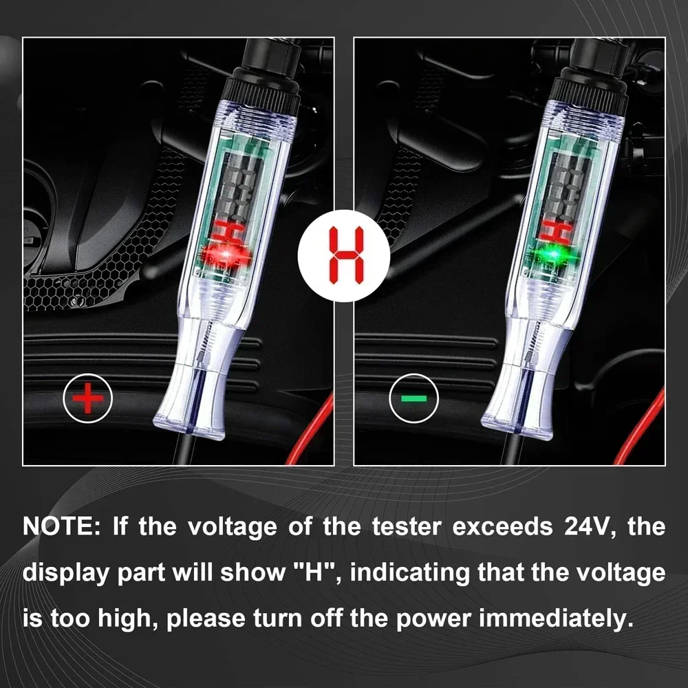 Car Truck Voltage Circuit Tester Auto 3V-24V Tools Car Diagnostic Probe Test Pen Light Bulb Electric Measuring Pen Tools