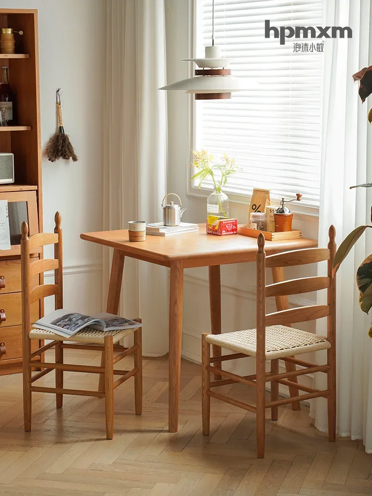 

Wyj Home Dining Table Small Apartment Cherrywood Japanese Eight-Immortal