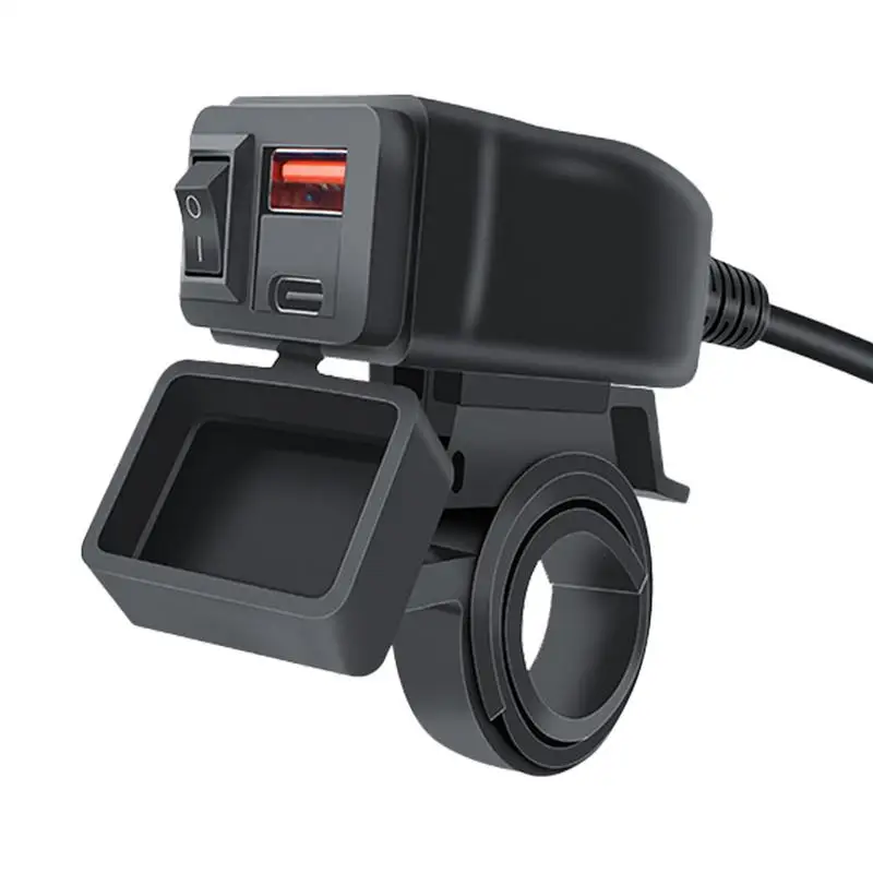 

Зарядное устройство для мотоцикла с 2 USB-портами, 20 Вт