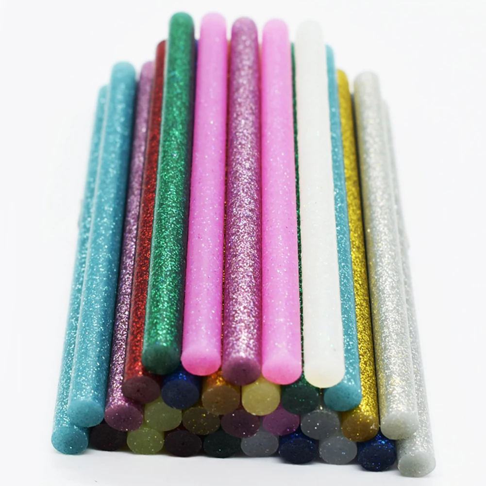 

Glue Strips Hot Glue Sticks Glitter High Viscosity Hot Melt Power Tools Part Resin Adhesive 50Pcs 7×100mm Colored