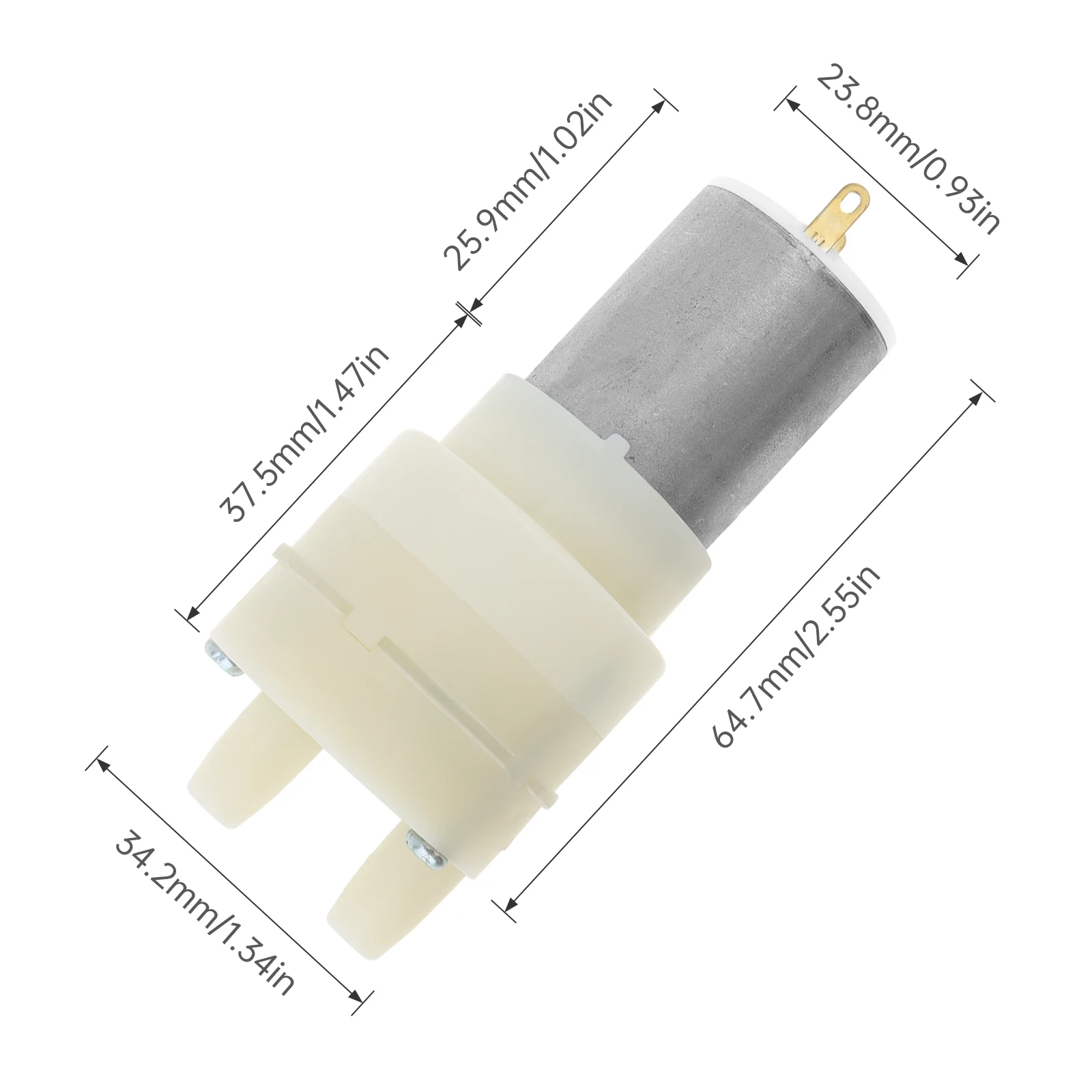 R280 Mini Water Pump Motor 3.7V 1.8L/Min Large Flow Electric Micro Diaphragm Pump Self Priming Suction for Water Dispenser