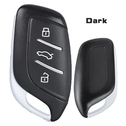 Universal Smart Remote Car Key Shell Case with 3 Buttons (Dark)