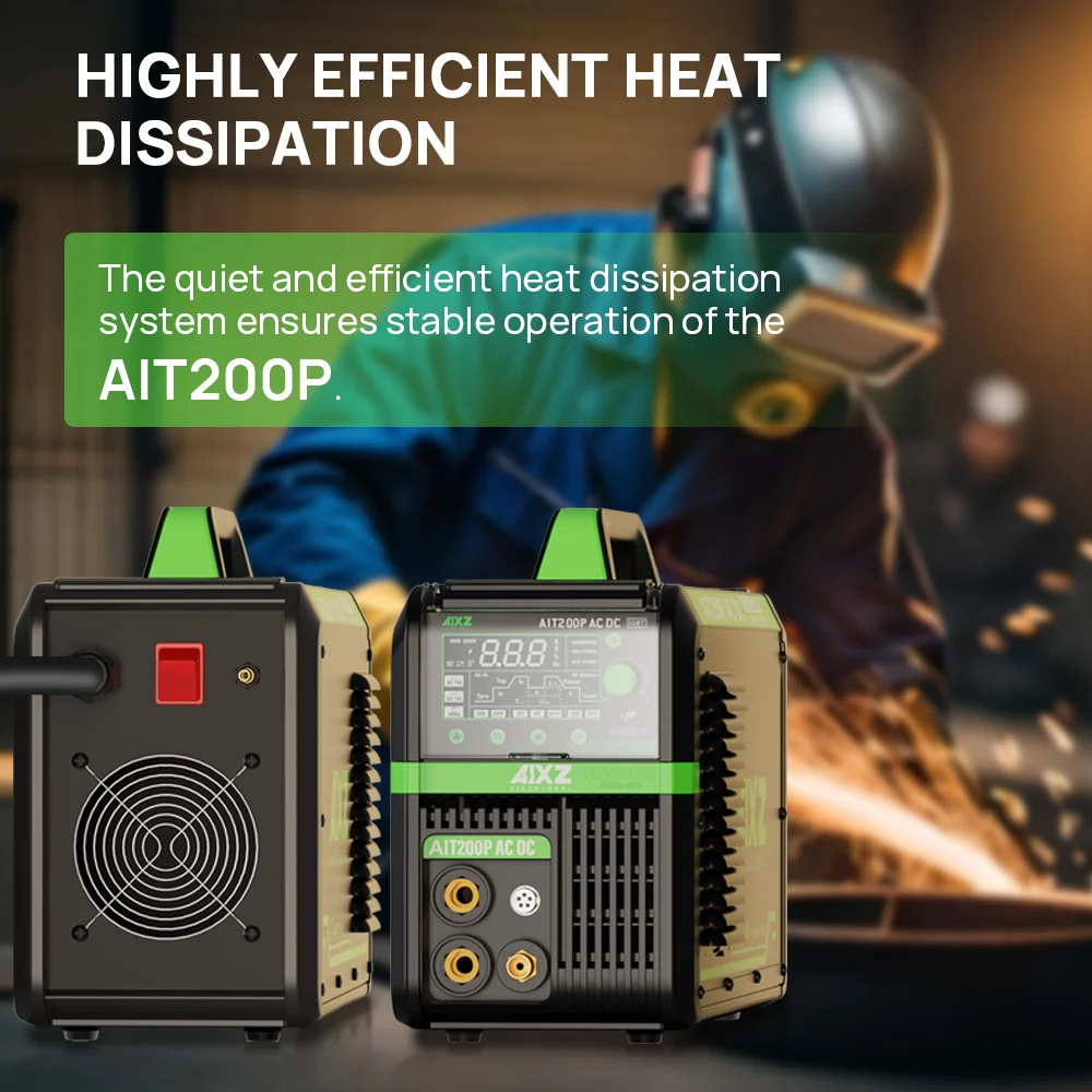 AIXZ 4 in 1 Welding Machine  HF TIG AC DC Welder With Pulse IGBT Inverter MMA Spot TIG Aluminum Cold TIG Welder AIT200P 5