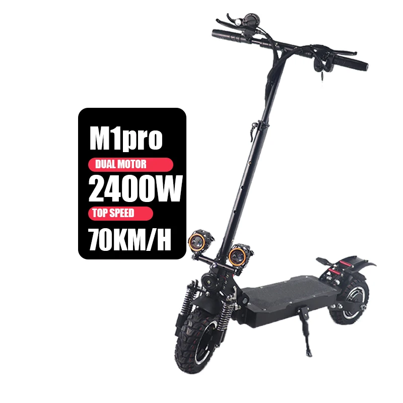 

M1 pro Hot Sale 60v 2400w electric Scooter Dual Motor 10inch Foldable for Adults Electric Scooter With Removable Seat