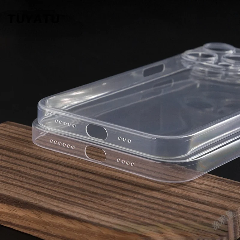 

Slim Matte Transparent PP Phone Case For iPhone 13 14 15 Mini Pro Max 0.4mm Ultra Thin Soft Hard Cover 14 plus