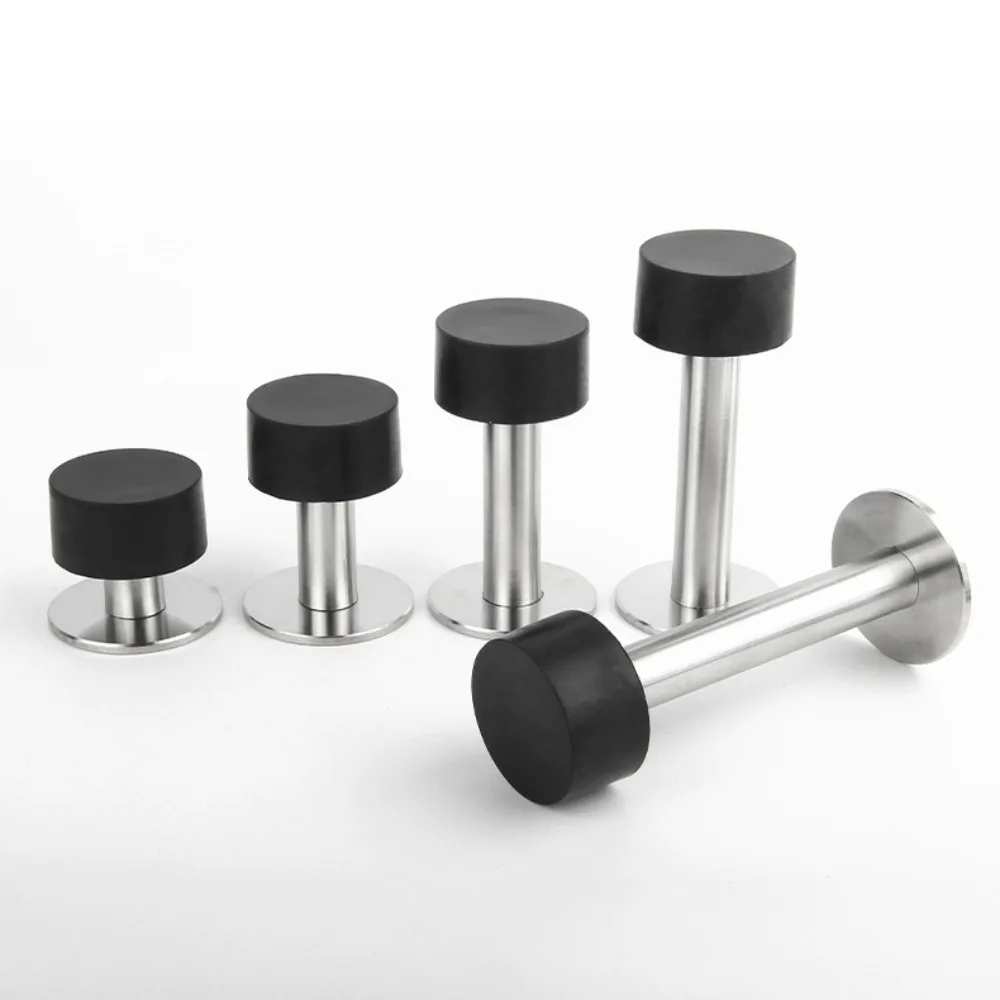 Door Stopper Silicone Door Stopper Magnetic Door Stopper Door Stopper Bumpers New Stainless Steel Door Stopper Punching/No Punching Anti-collision Door Suction Nail-free Hardware Doorstop Floor
