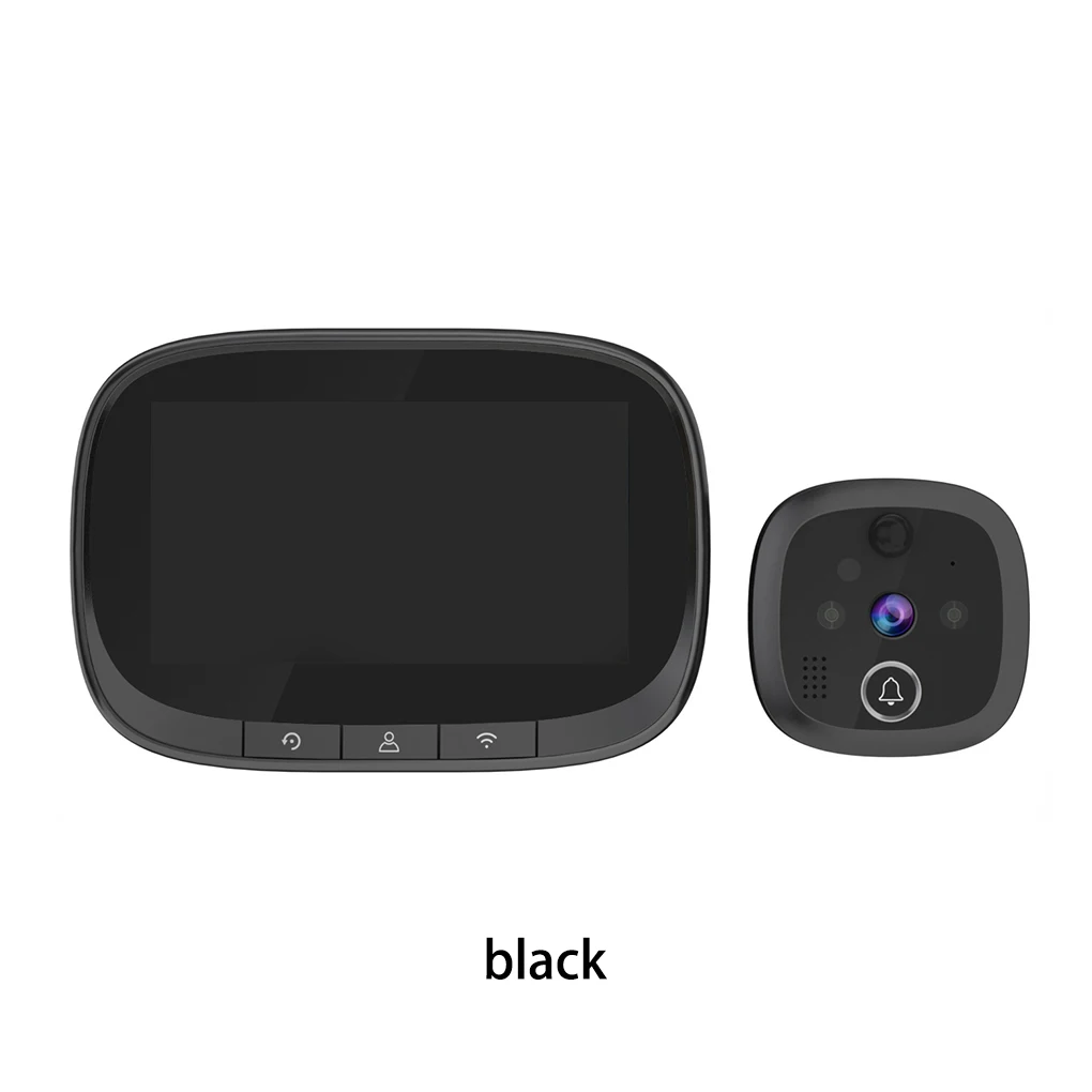 Description Picture 3 of itemVideo Doorbell Door Viewer Security Device Convenience Wireless Doorbells Handily Install Smart Home Supplies Black