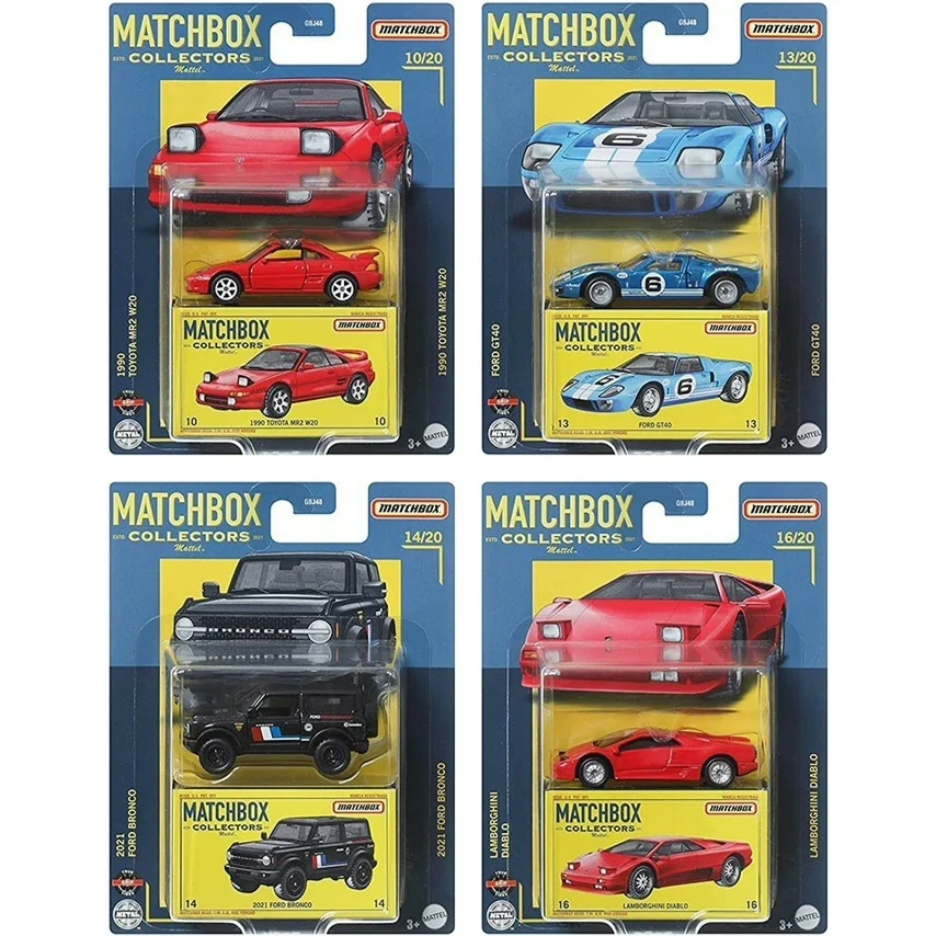 

Matchbox 1/64 Ford BRONCO GT40 Lamborghini diablo toyota MR2 Metal Die-cast Collection Model Toy Vehicles GBJ48