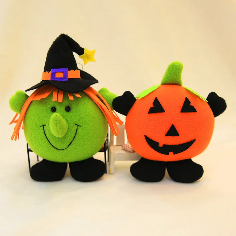 

2023 Hot New Halloween Decoration Doll Creative Cartoon Pumpkin Witch Small Pendant Ornament Children's Party Gifts Toys