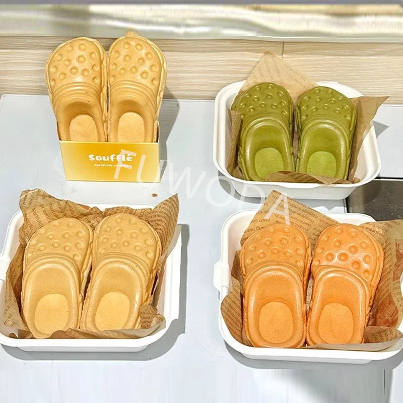 Electric Shoes Shape Waffle Making Machine Non-stick Coating 4pcs Shoe Shaped Bread Maker Baker Commercial Sdde0f19d55d646cfa600a0d6fd4c85d5C