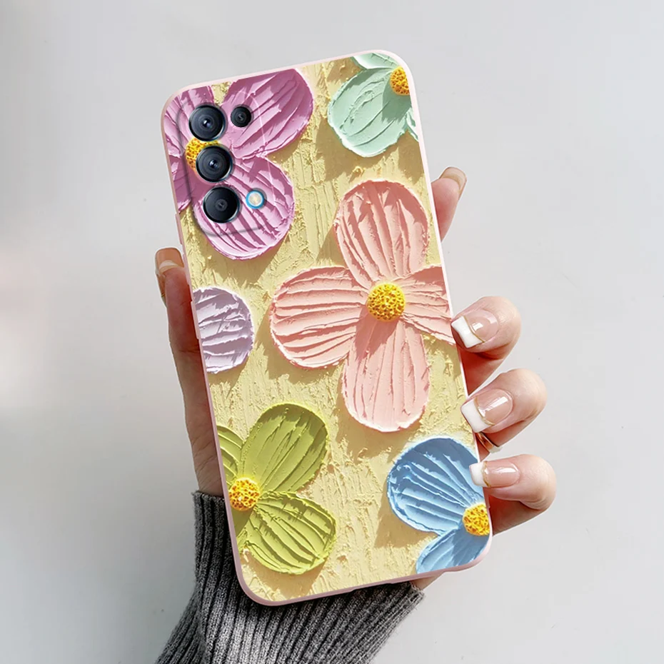 Cute Bear Cartoon Frog Silicone Soft Cover for OPPO Reno5/Reno5 Pro 5G