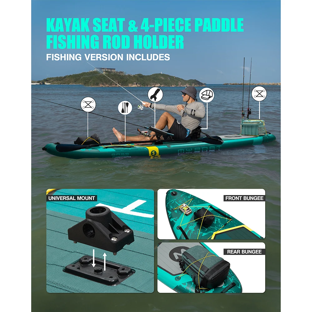 Myboat 11'6" Inflatable Paddle Board SUP with Accessories 5