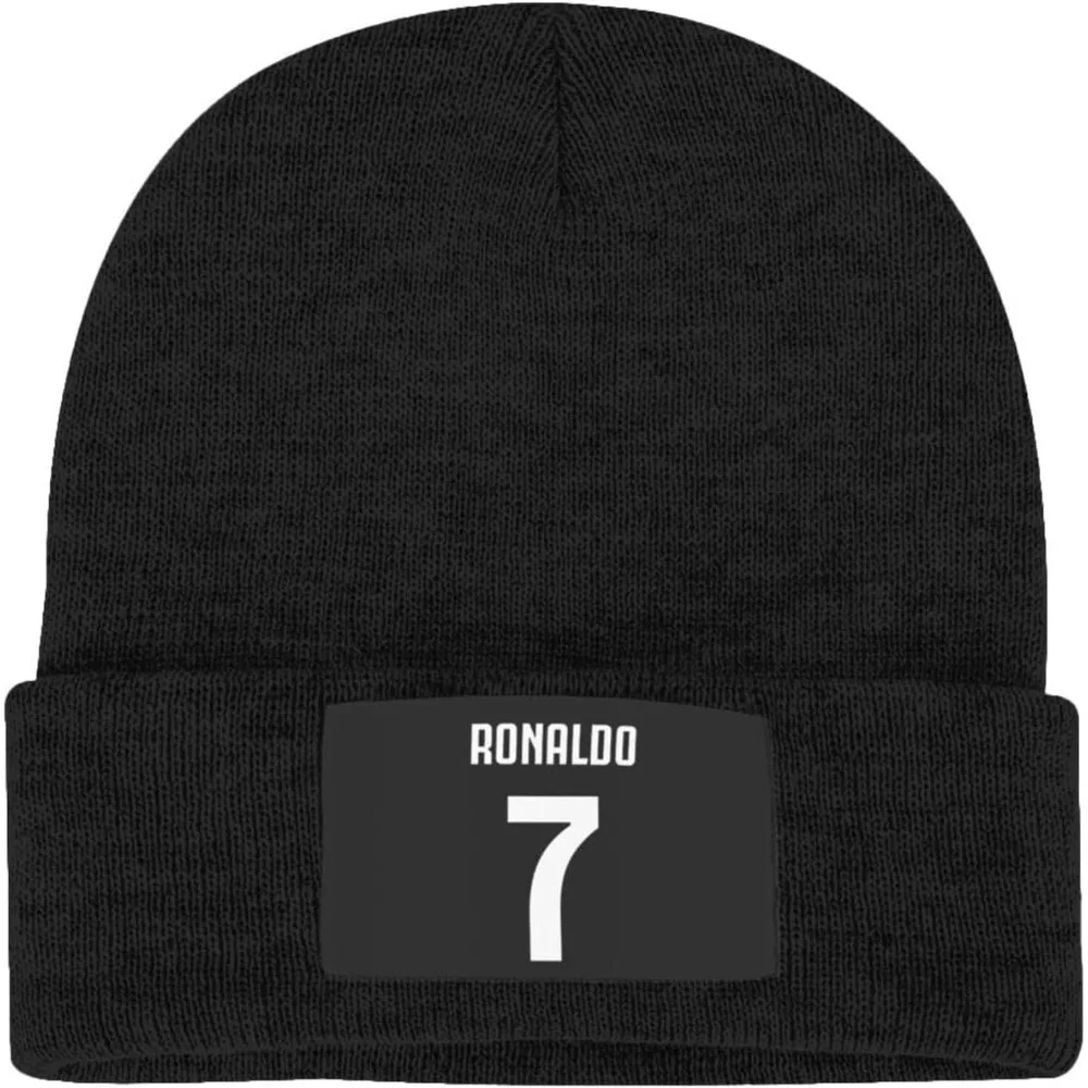 Ronaldo #7 Cappelli Lavorati A Maglia Per Adulti Berretto Casual Unisex, Passamontagna, Mezza Passamontagna