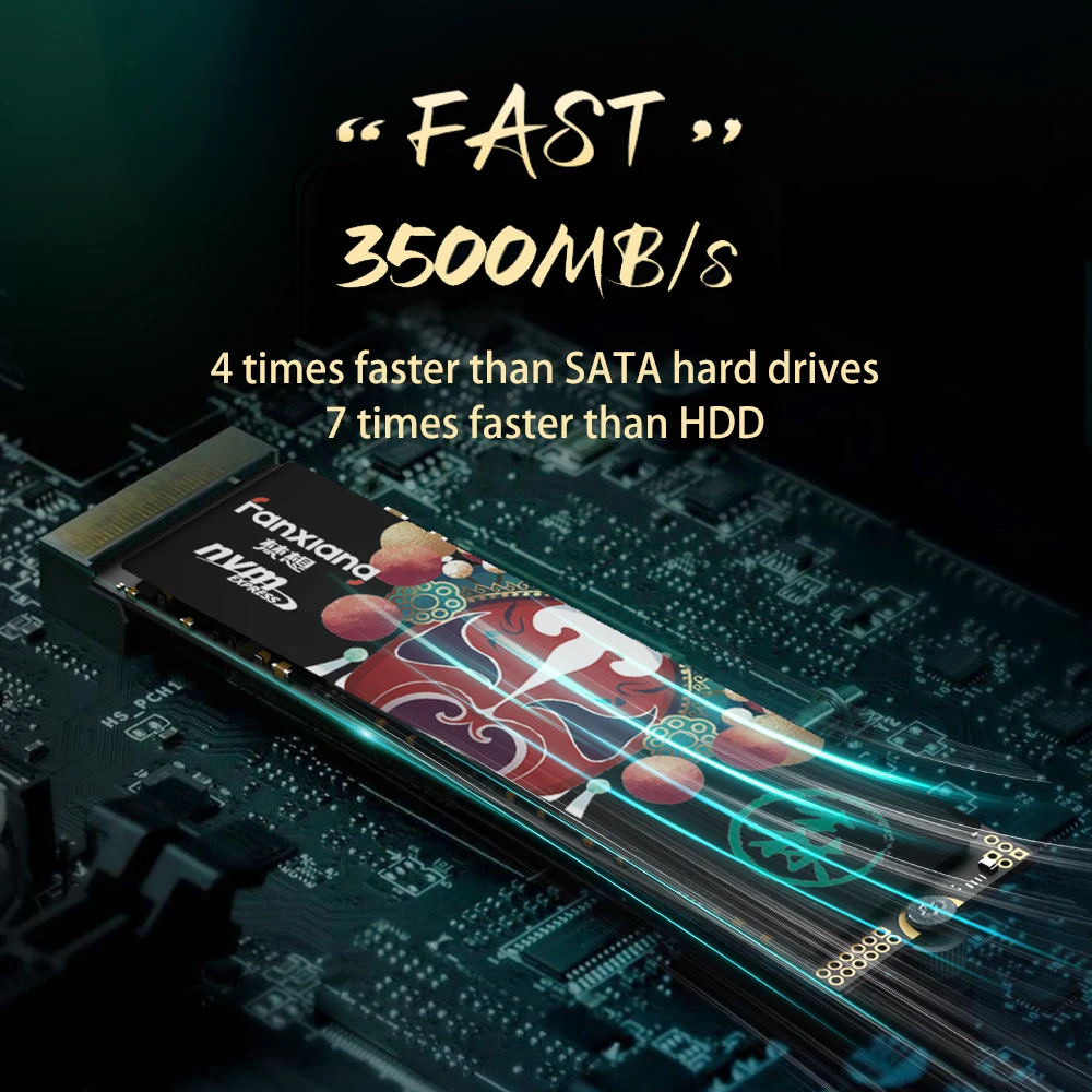Fanxiang-movimentação de Estado Sólido Interna para o Portátil e o Desktop Disco Rígido S500 S500pro M.2 Ssd Nvme m2 Pcie3.0 512gb 1tb 2tb 3500 Mbps - Imagem 4