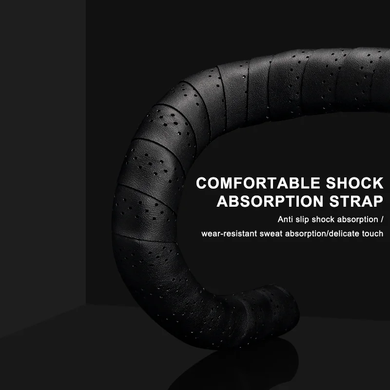 RIDERACE Bicycle Handlebar Tape Road Bike Handle Bar Tapes Anti-slip PU EVA Breathable Cycling Damping Anti-Vibration Straps