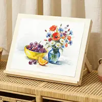 Desktop Easel Wooden Adjustable Angle Foldable Board Foldable Painting Easel Tabletop for Adults Beginners Teens Artists 1