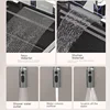 Stainless Steel Waterfall Kitchen Sink Large Single Slot With Knife holder Multifunctional Dishwashing Sinks 5