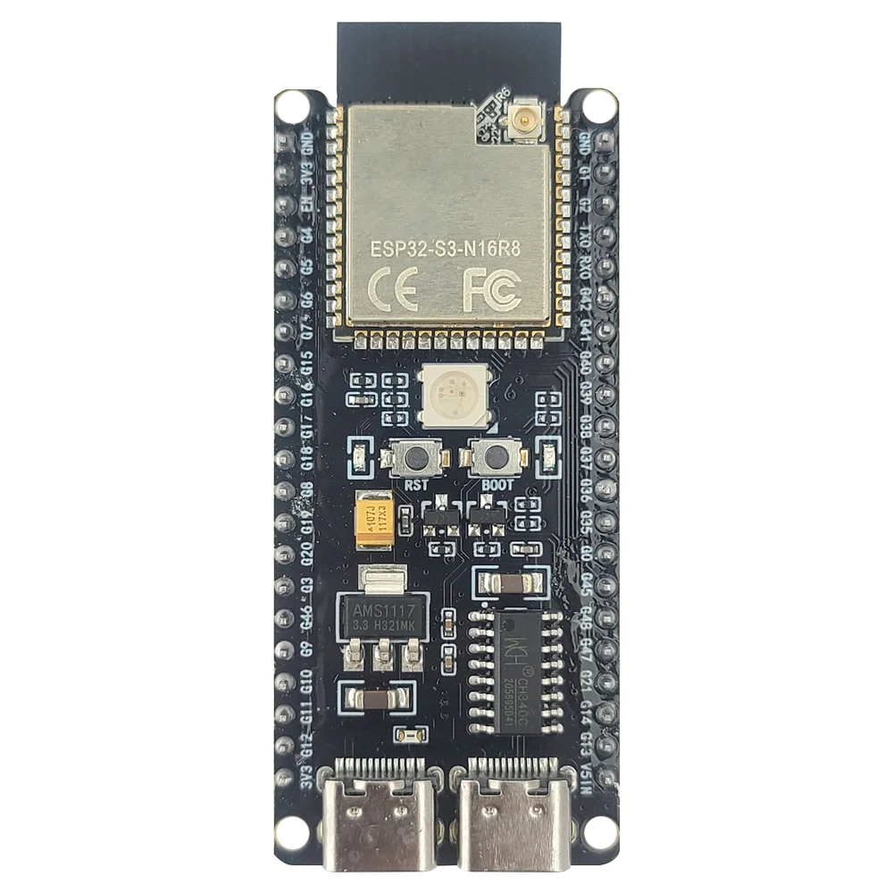 Heemol ESP32 S3 N16R8 DevKitC-1 Module, für ESP32 S3 Entwicklung Boards mit WiFi, Bluetooth 5.0 für Arduino,USB C Anschließbare Antenne mit Einem 2.4G Antenna IPEX Antenna
