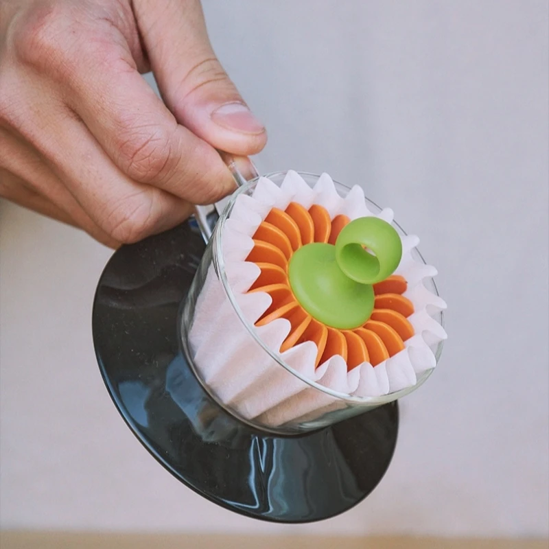coffee filter paper assistant for cake filter cup 155 paper food grade PP material pressure dispenser