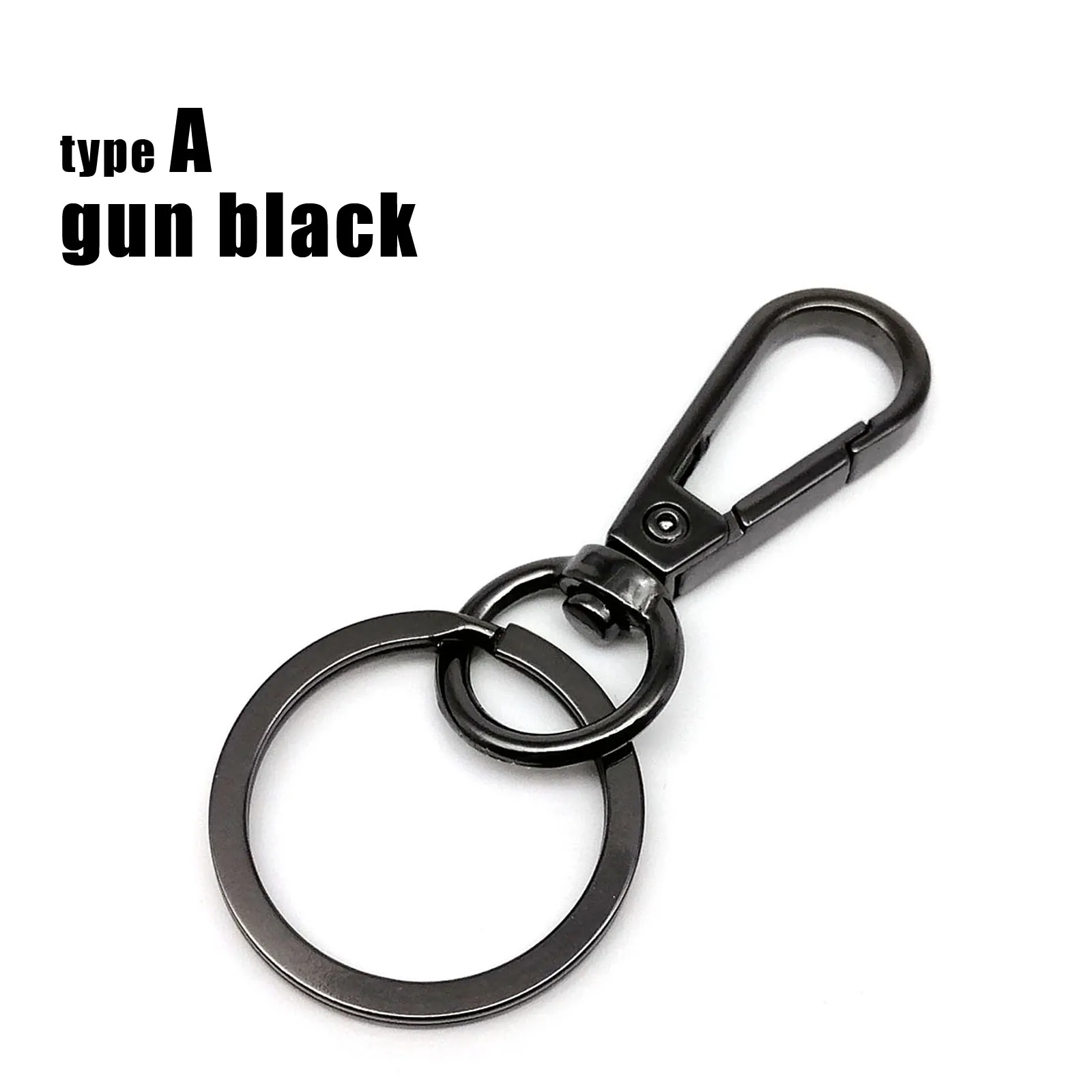 Hohe Quanlity Metall Swivel Keychain Auto Schlüssel Ring Schlüsselring  Verschluss Clip Trigger Schnalle Snap Haken mit Split Ring 7 farbe -  AliExpress