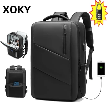 XOKY Business Zaino da viaggio da 16 pollici Zaino grande Porta di ricarica USB Zaino moda uomo con blocco antifurto gratuito 2051 1