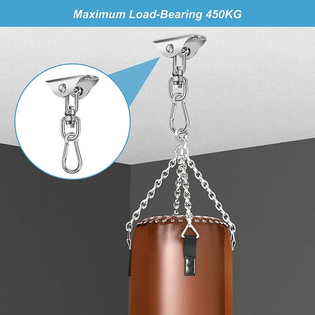 Ceiling Hook Hanging Chair,360° Rotation Ceiling Hook,450Kg Swing Hook,For Hanging Chair,Swing,Hammock,Punching Bag,Yoga 4