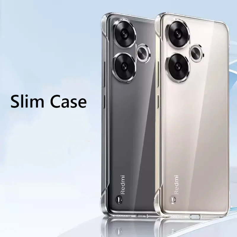 Frameless Slim Clear Hard Back Cover Case On For Xiaomi Poco F6 Pro PocoF6 Pro ShockProof Coque Phone Cases 2