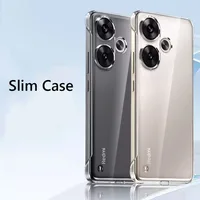Frameless Slim Clear Hard Back Cover Case On For Xiaomi Poco F6 Pro PocoF6 Pro ShockProof Coque Phone Cases 2