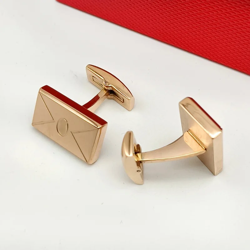 Luxury CT Rectangle 316 Stainless Steel Line Cuff Links 4 Colors Business Suit Shirts CuffLinks Classic Buttons Box Set