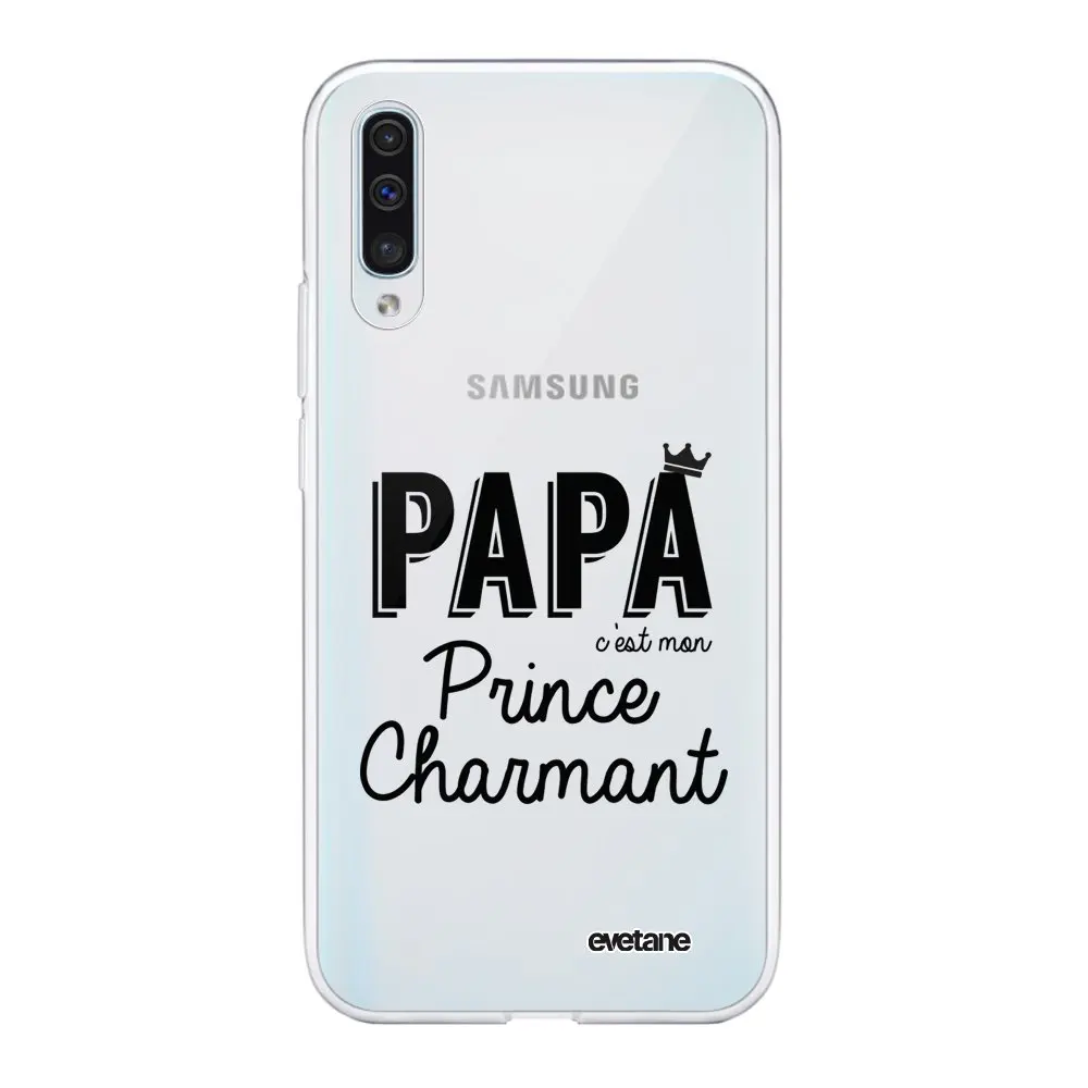Чехол Samsung Galaxy A50 360 полностью прозрачный папа it my prince очаровательный тренд Evetane. |
