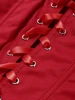 Sexy Red 3D Flowers Dress Suits Women Fishbone Bandage Adjustable Tube Top Flower Mini Skirt Suit Party Club Lady Outfits 2024 6