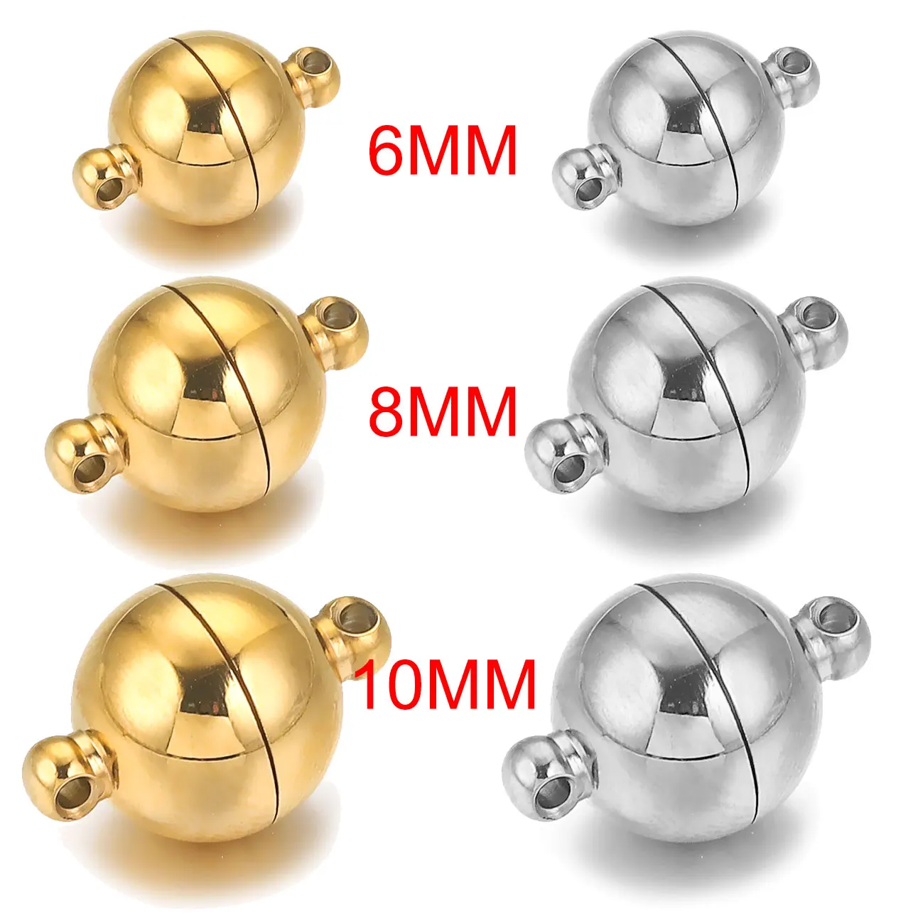 Fermoirs En Acier Inoxydable - Lot De 8 Mousquetons Mini Pour Bijoux, Sacs Et Accessoires - 3