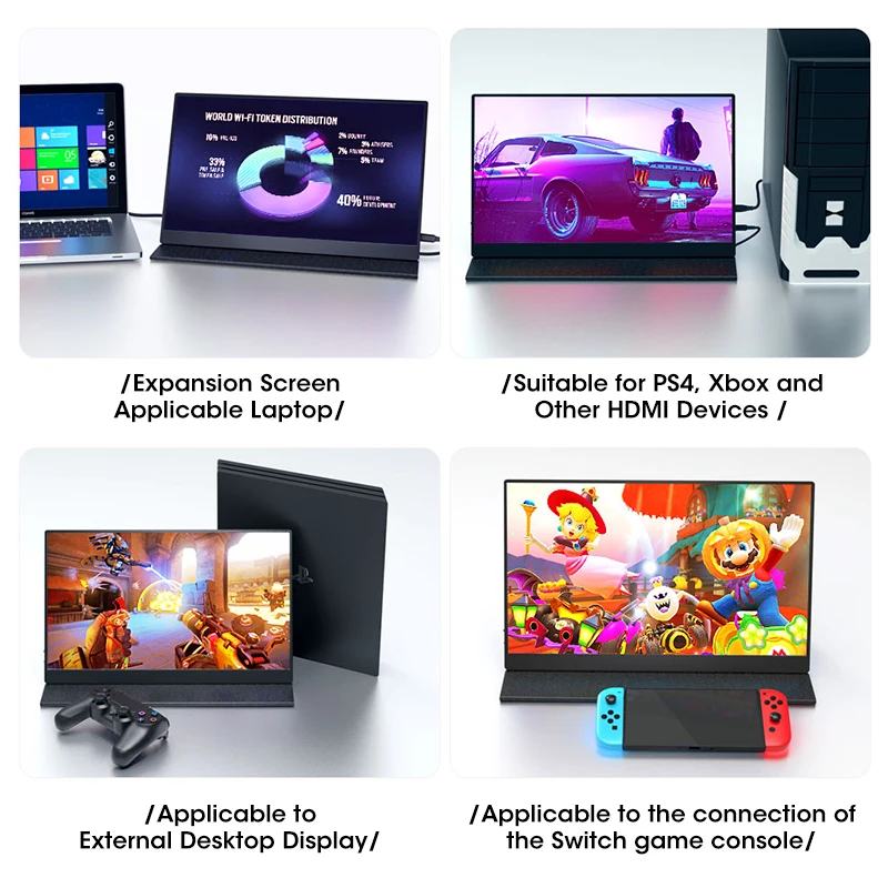 ޴  ׳ƽ ̽, Ʈ PC, FHD C Ÿ ̴ HDMI VESA ȸ Ʈ 귡Ŷ, 1080P IPS ǻ, 15.6 ġ