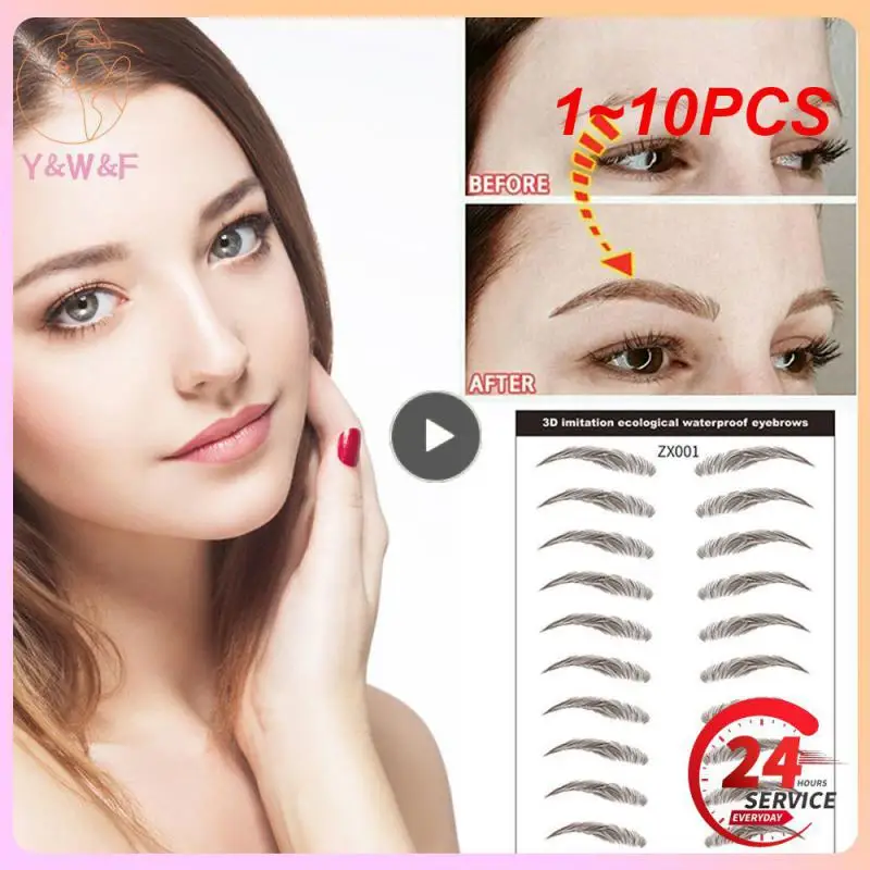 

1~10PCS Water-based Authentic Waterproof Hair-like Easy To Apply Convenient Eyebrow Tattoo Water-based Cosmetics Precise