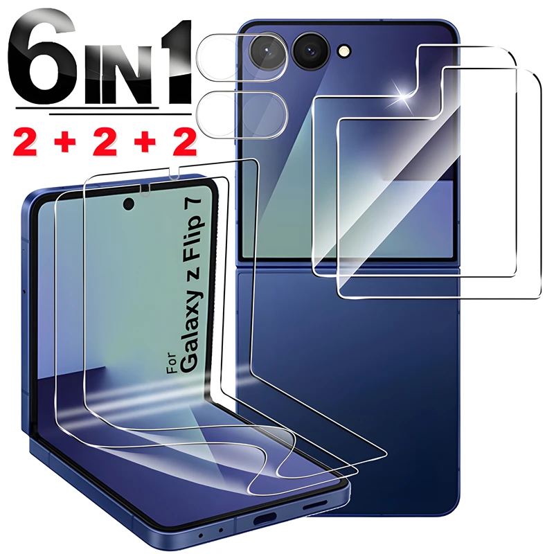 Hydrogel Film Screen Protector with Tempered Glass Camera Lens Shield