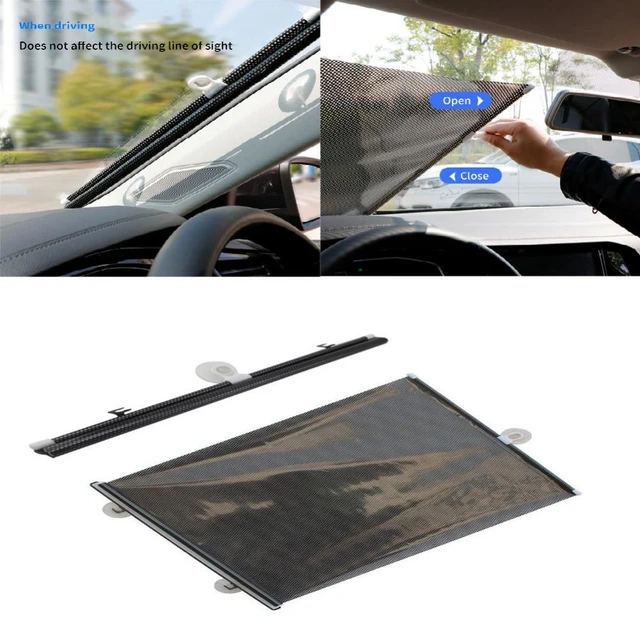 Retractable Car Sunshade Summer Protection Heat Insulation Blackout Curtain  For Car Front Shading Car Window - AliExpress