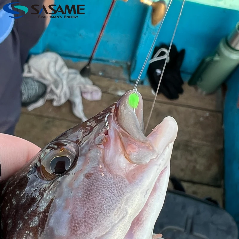 일본 SASAME 바다 낚시 장비 바닷물 낚시 후크 플루오로카본 라인 문자열 후크 빛나는 Sabiki Rig 낚시 태클 액세서리