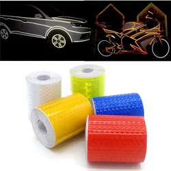 3m/roll Color Car Reflective Stickers Night Roadway Safety Highlight Mark Adhesive Strip Motorcycle Bike Body Contour Decoration