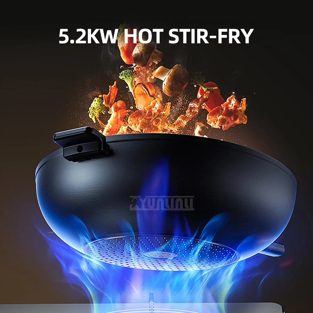 Double Gas Stove Cooker Kitchen Desktop Gas Stove 2 Burner Household Stainless Steel Strong Fire Liquefied Bruciatore A
