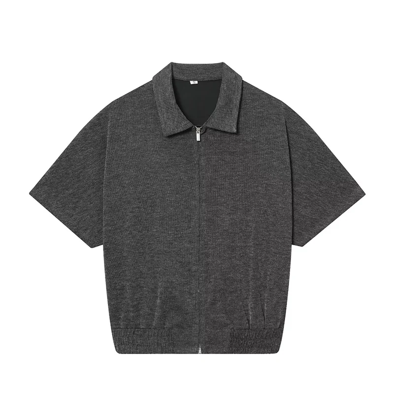 Fashion Pants Sets For Women Summer New Slim Lapel Zipper Short Sleeve Top Wide Leg Pants 2 Piece Set Casual Woman Outfits