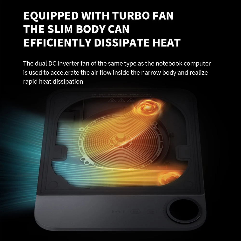 XIAOMI Mijia Ultra-thin Induction Cooker 2100W Smart Home Induction Cooker 23mm ultra-thin Connect to Mijia APP induction cooker
