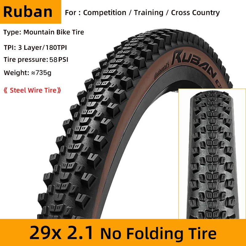 Continental Mountain Bike Wire Bead Tires - All Terrain