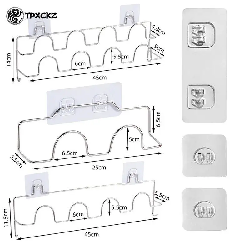 Double-layer Shoes Holder Wall Mount Slipper Hanging Shelf Organizer Living Room 4