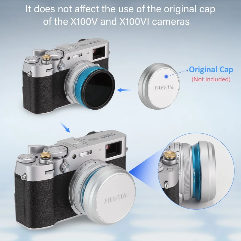 Haoge LUV-X54G Metal Lens Hood with MC UV Protection Multicoated